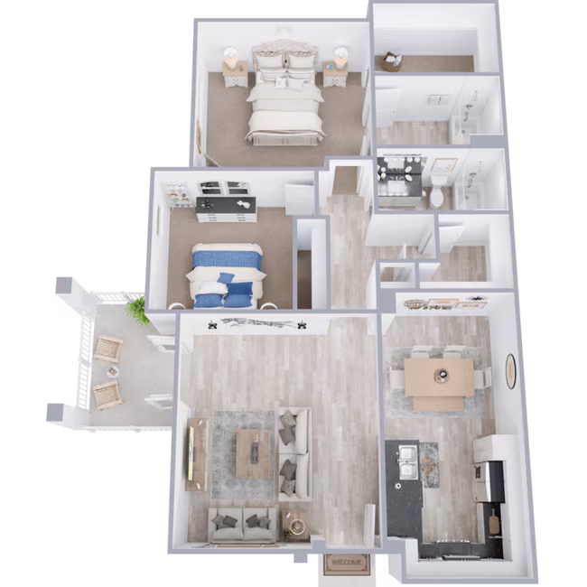 Unit J38 floor plan